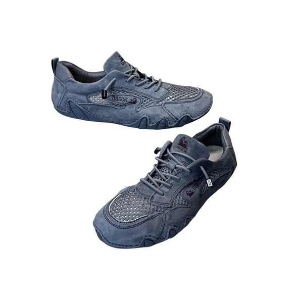 Dbeck Other - Dbeck AirWalker Ultralight Breathable Mesh Gray Suede Comfort Shoes Men’s Size 8